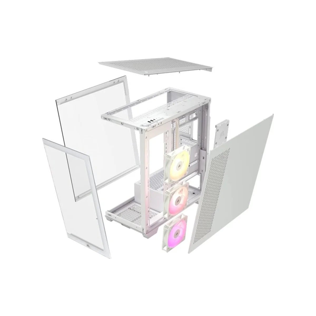 Corsair 3500X ARGB E-ATX Mid-Tower Gaming Case - White - CC-9011279-WW view 2