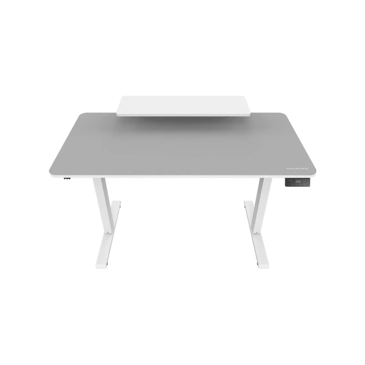CORSAIR E-STAR 120 Adjustable Height Gaming Desk - White (Full Desk Mouse Pad, Removable Monitor Stand, Cable Tray) - 3MSTA1WW-0001