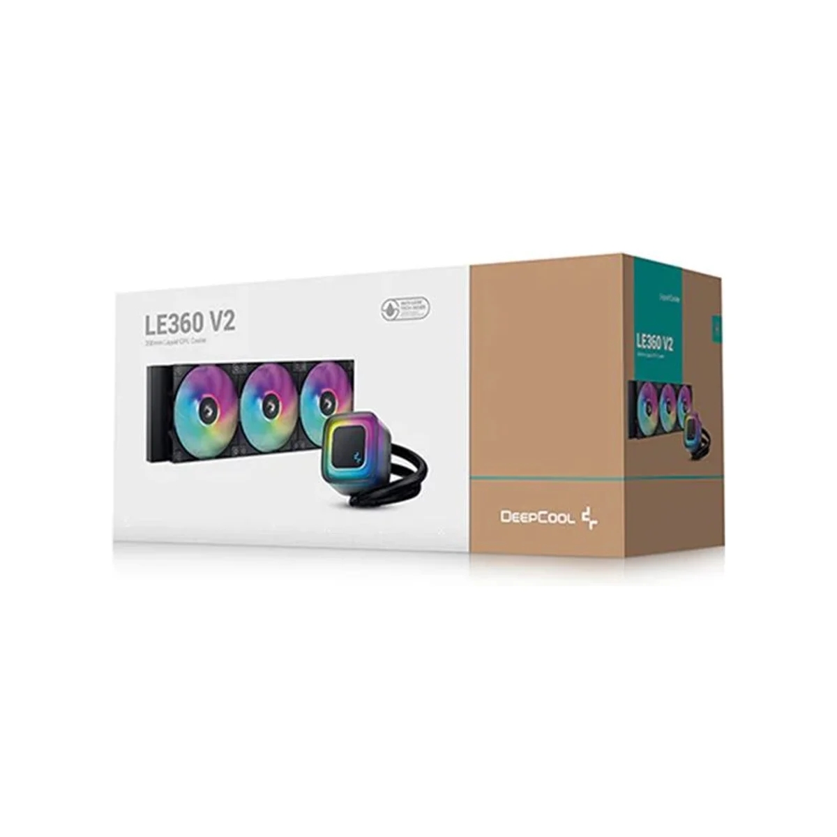 DEEPCOOL LE360 V2 360mm ARGB AIO Liquid Cooler - Black (360mm Radiator, Aluminum, Hydro Bearing, ARGB Lighting) - R-LE360-BKAMMC-G-2 view 5
