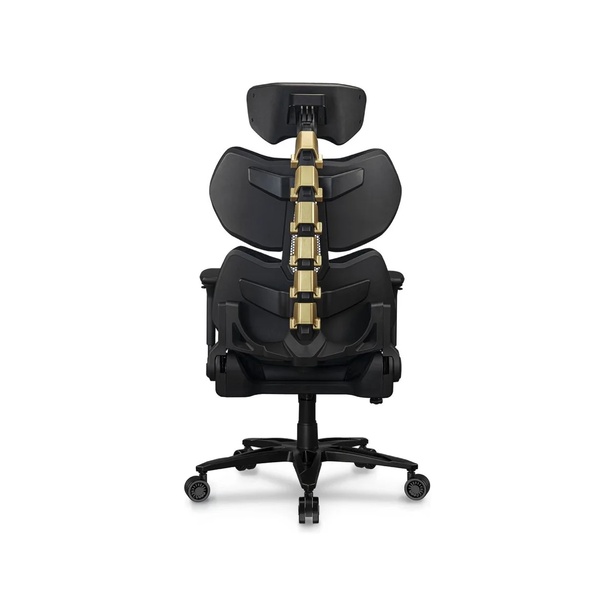 COUGAR Terminator Elite Gold Gaming Chair - Black (Max Height 200cm, 4D Armrest, Hyper-Dura Leatherette) - 3MTREGLB.0001 view 4