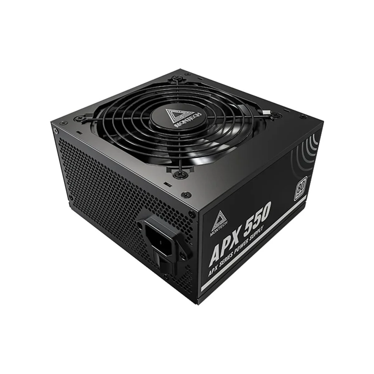MONTECH APX 550W 80 PLUS White ATX Power Supply - Black - APX-550W view 3
