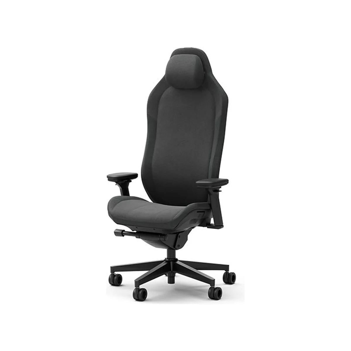 FRACTAL Refine Fabric Dark Gaming Chair - Black (Fabric, High-Density Foam, Adjustable, Integrated Lumbar Support) - FD-CH-RE1F-01 view 2
