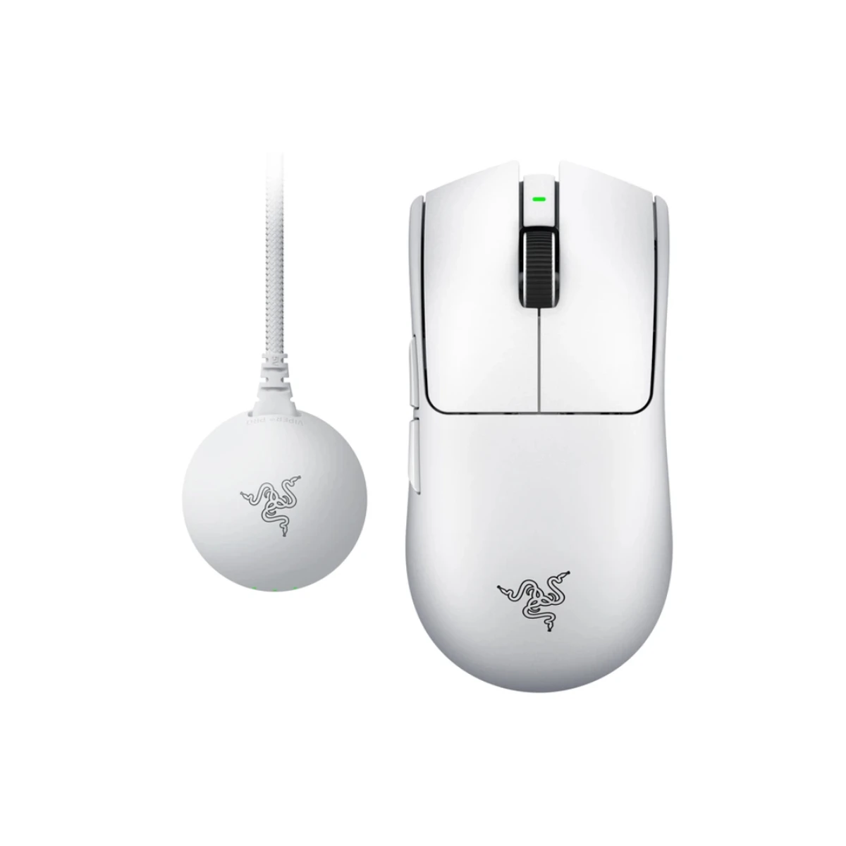Razer Viper V4 Pro Optical Wireless 8000Hz Gaming Mouse - White - RZ01-05630200-R3G1 view 3
