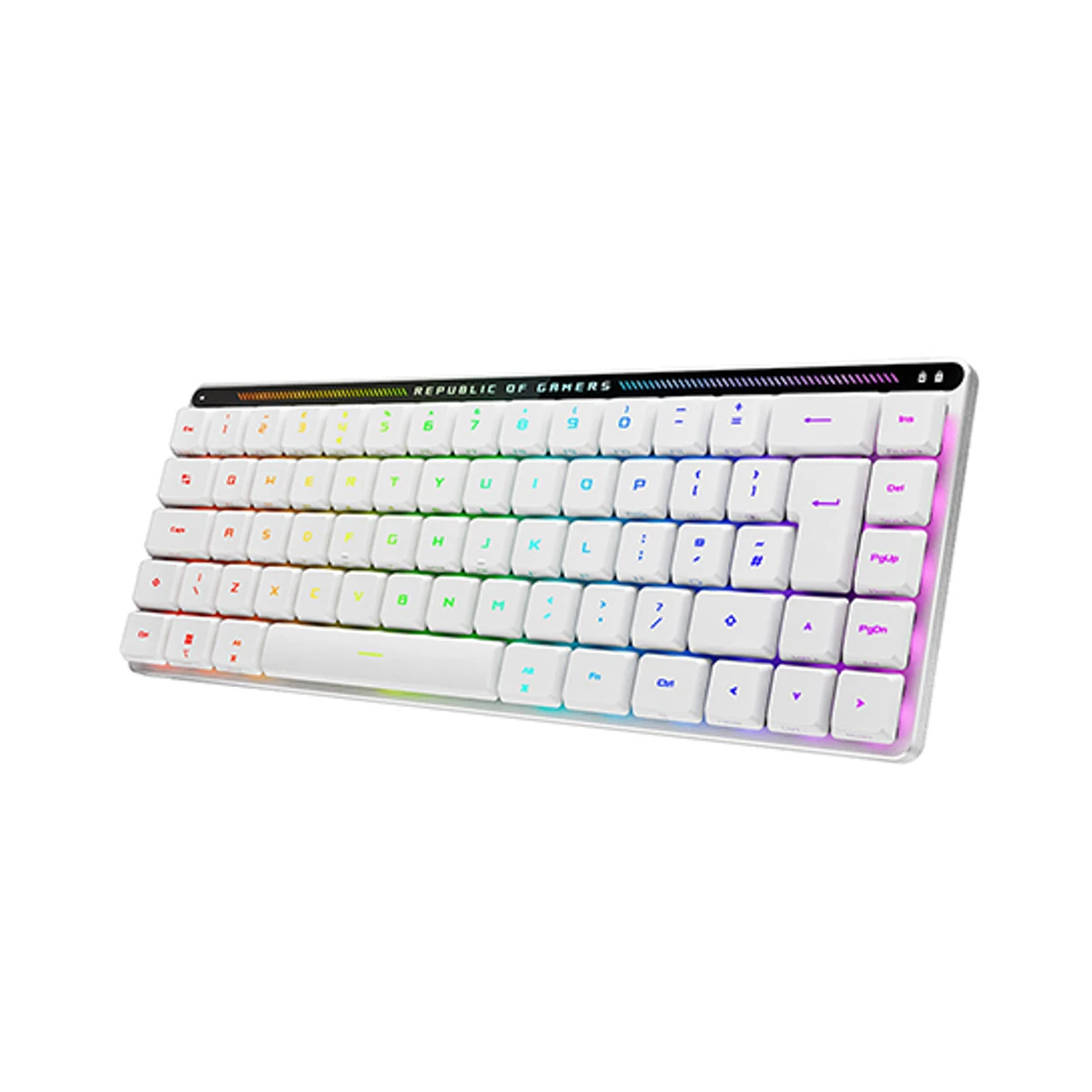 ASUS M603 ROG Falchion RX Low Profile English/Arabic Wireless Gaming Keyboard - White | 90MP03EC-BKCA10 view 2