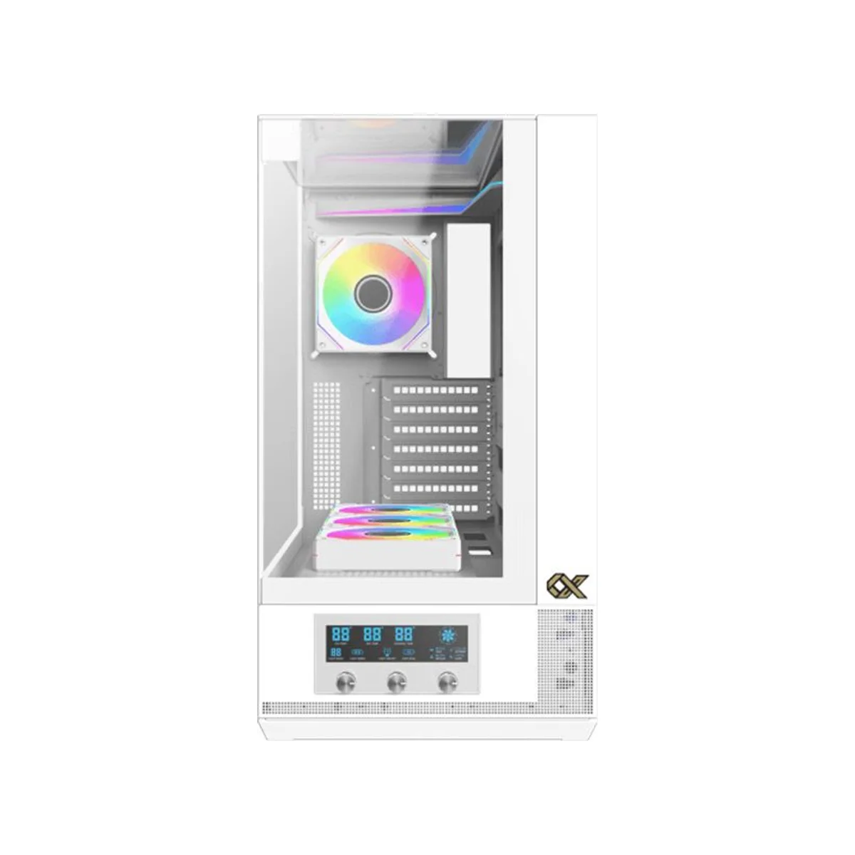 Xigmatek Vision Arctic ARGB E-ATX Mid Tower Gaming Case – White - EN45219 view 2