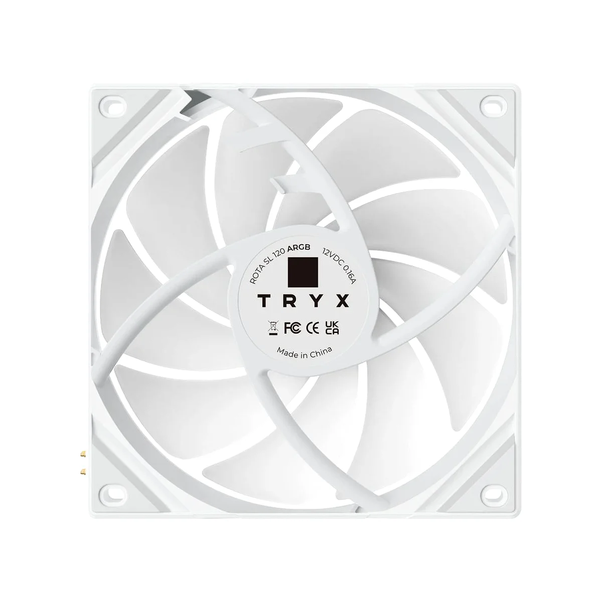 TRYX ROTA SL 120 ARGB 120mm Triple Pack Fan - White - F-R120A-AM3M-G0W view 4