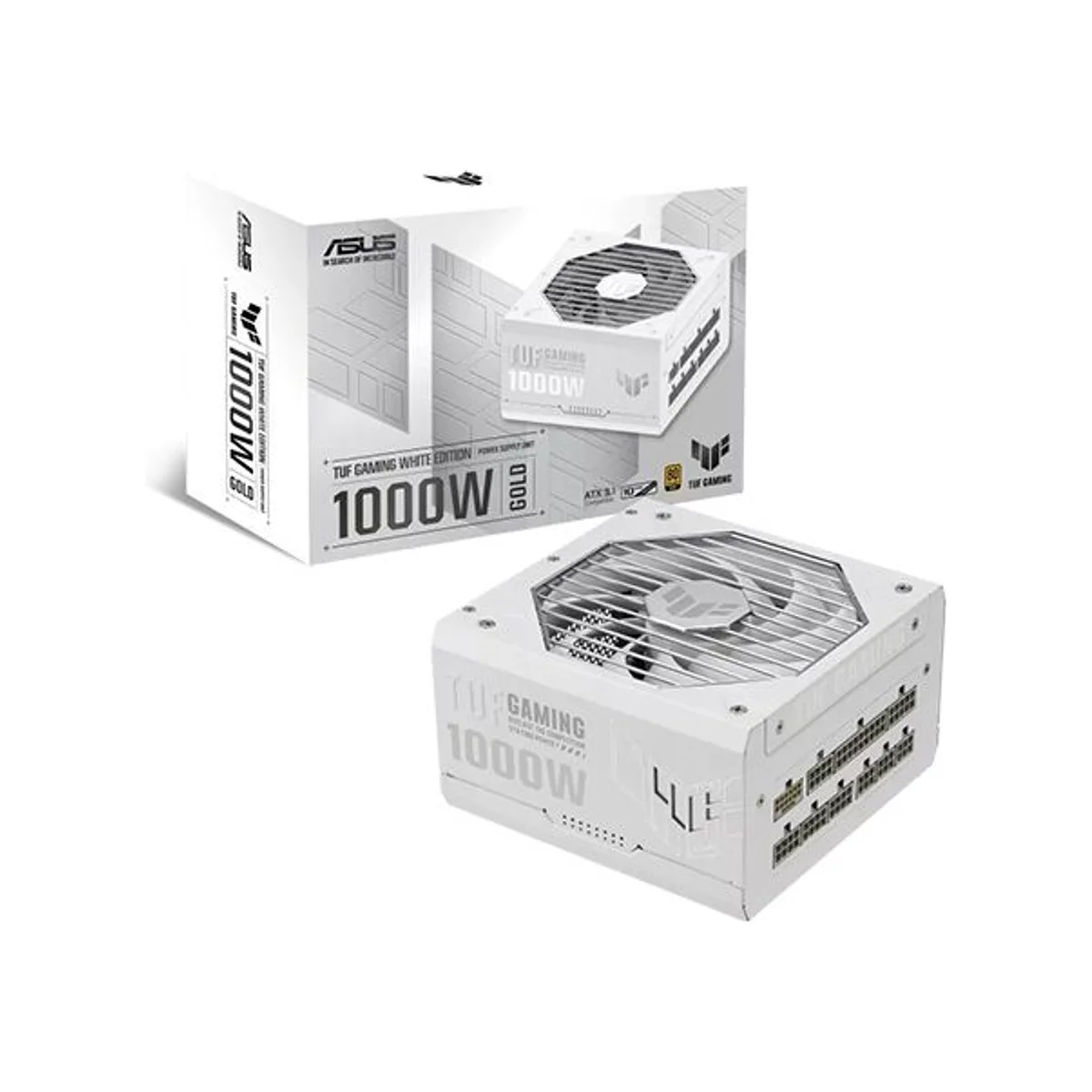 ASUS TUF Gaming 1000W 80Plus Gold ATX Power Supply - White - 90YE00S5-B0NA00