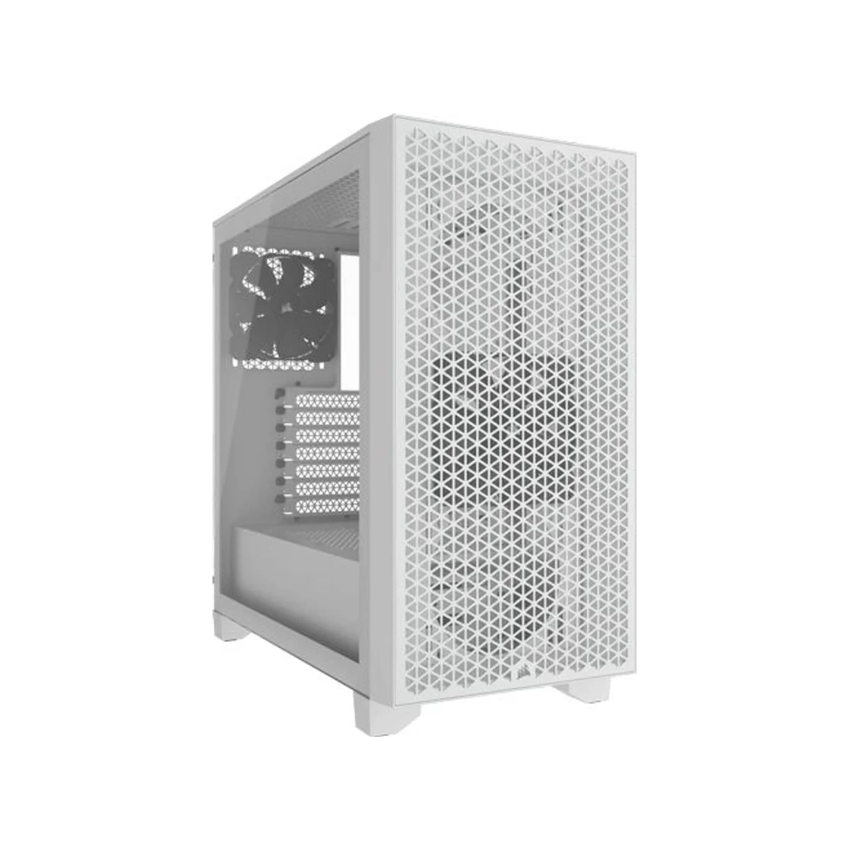 Corsair 3000D Tempered Glass Airflow Mid-Tower Gaming Case - White - CC-9011252-WW