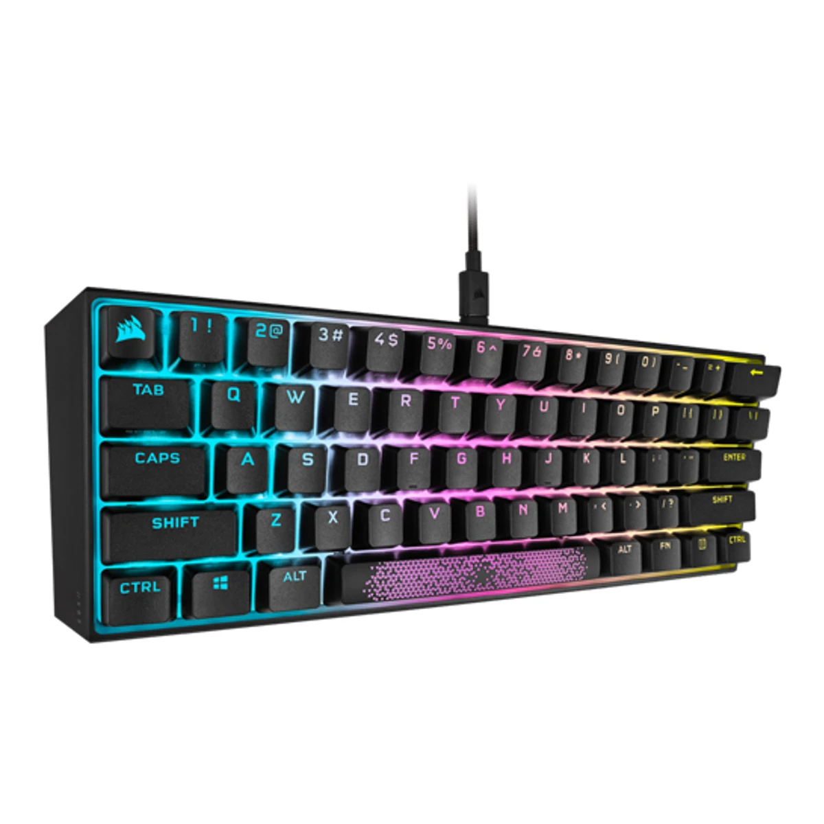Corsair K65 RGB MINI 60% Mechanical Gaming Keyboard - Cherry MX Red Switch | CH-9194010-NA view 2