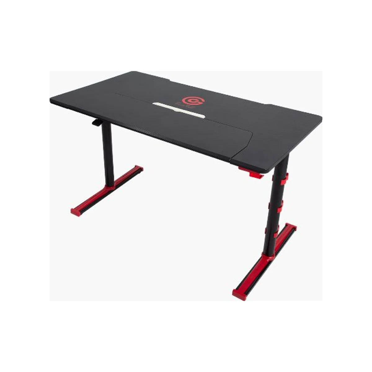 TWISTED MINDS GDTS-4 Gaming Desk - Red (Adjustable Height, RGB Lighting, Inclined Platform) - GDTS-4-1565-Red view 4