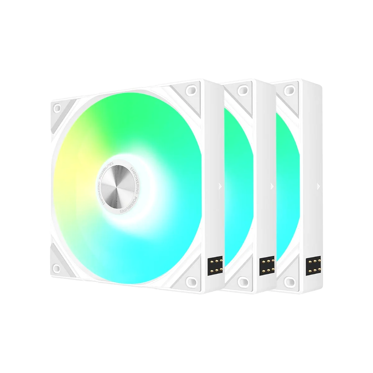 TRYX ROTA SL 120 ARGB 120mm Triple Pack Fan - White - F-R120A-AM3M-G0W