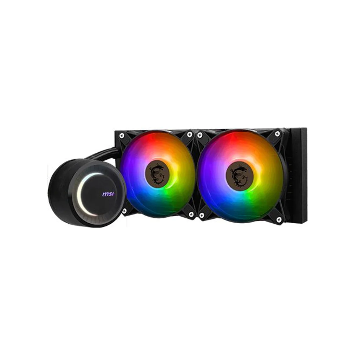 MSI MAG CORELIQUID E240 CPU Liquid Cooler - Black (240mm Radiator, ARGB Fans, FDB Bearing) - 306-7ZW5E17-C24 view 3