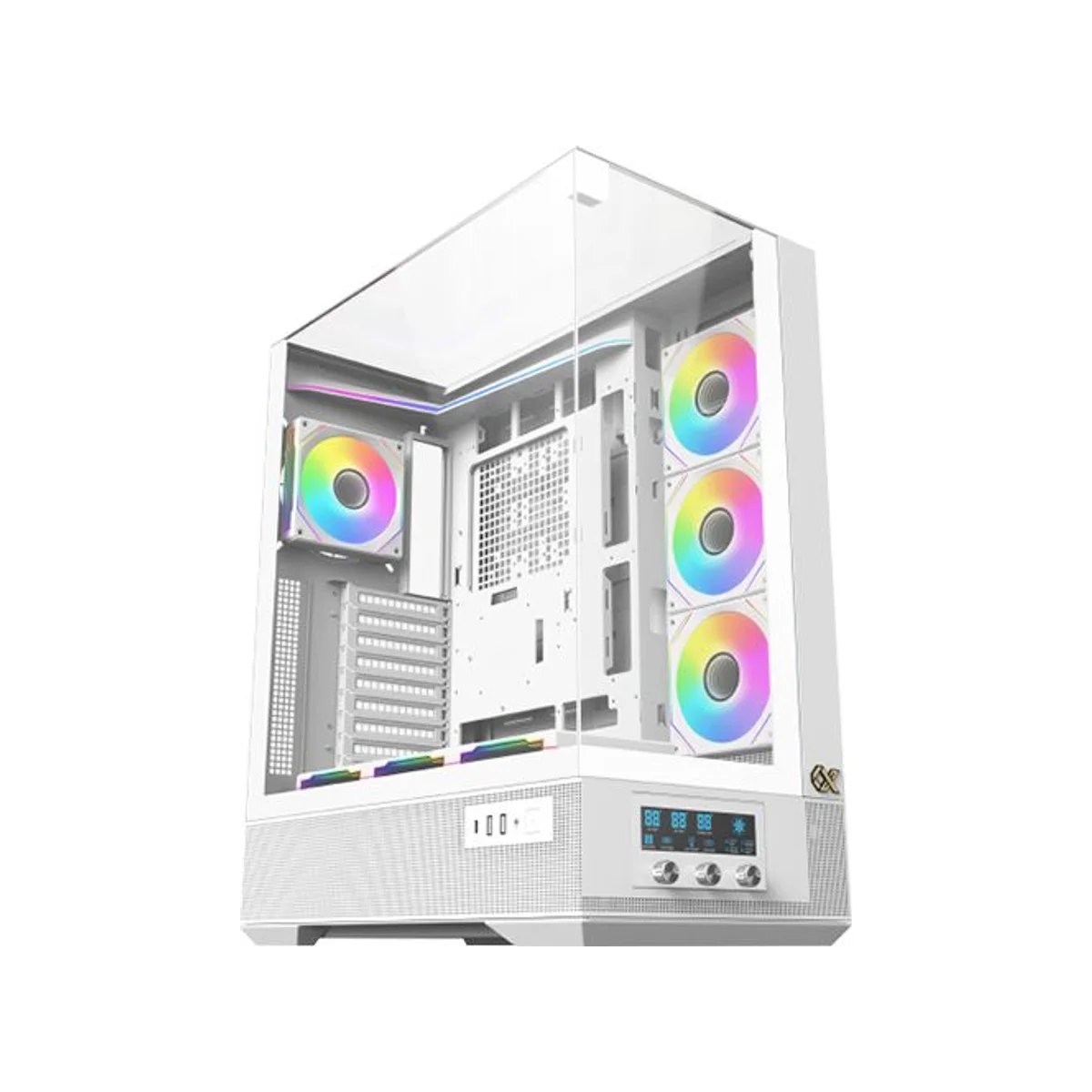 Xigmatek Arctic Pro Tempered Glass Vision Full-Tower Gaming Case - White - EN45172