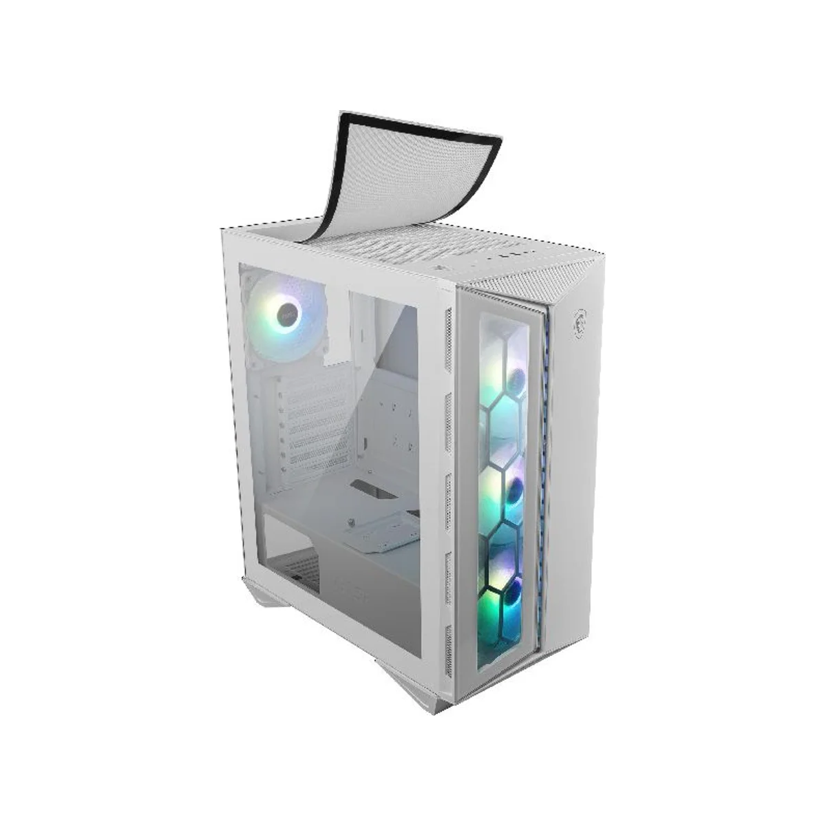 MSI MPG GUNGNIR 110R Mid Tower ATX Gaming Case - White - 306-7G10W21-W57 view 5