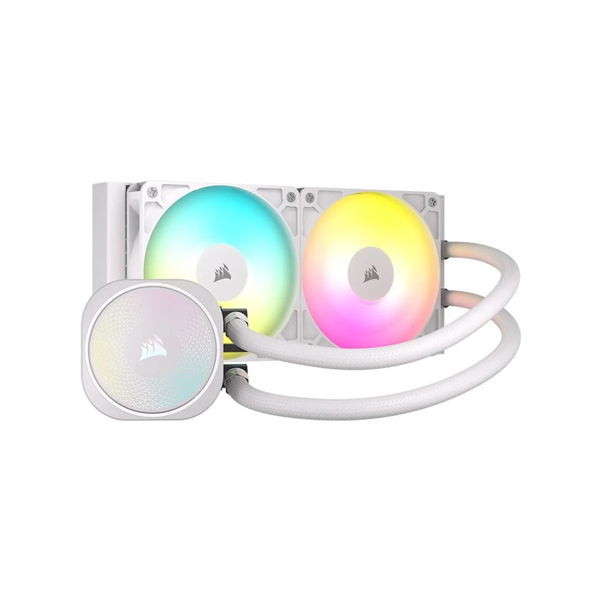 CORSAIR NAUTILUS 240 RS ARGB AIO CPU Liquid Cooler - White - CW-9060094-WW