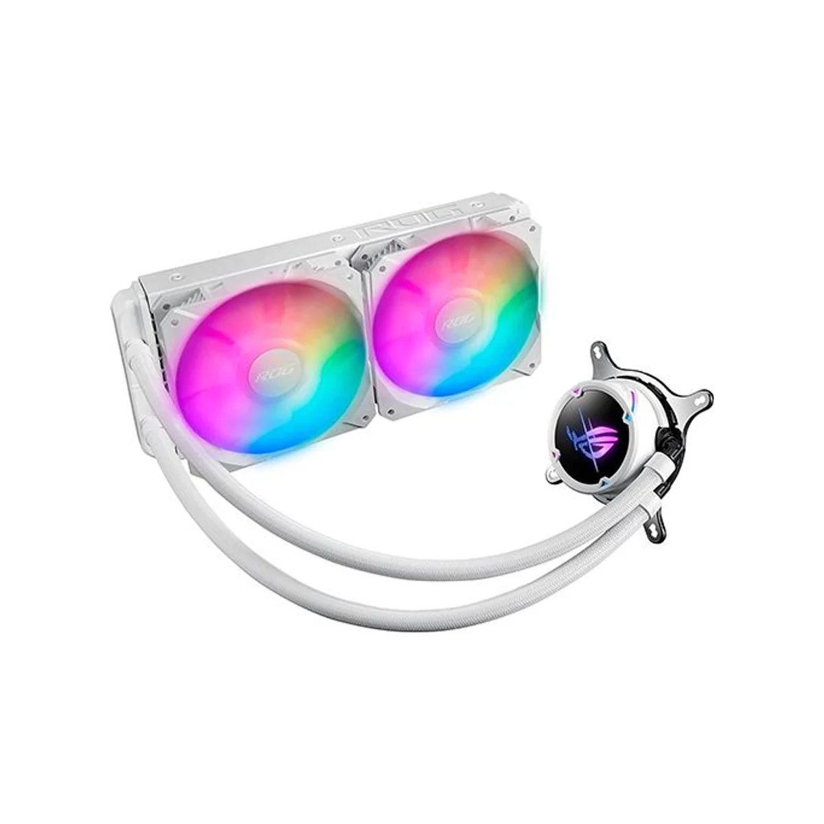 Asus Rog Strix LC II 240 ARGB Liquid CPU Cooler - White - 90RC00E2-M0UAY2