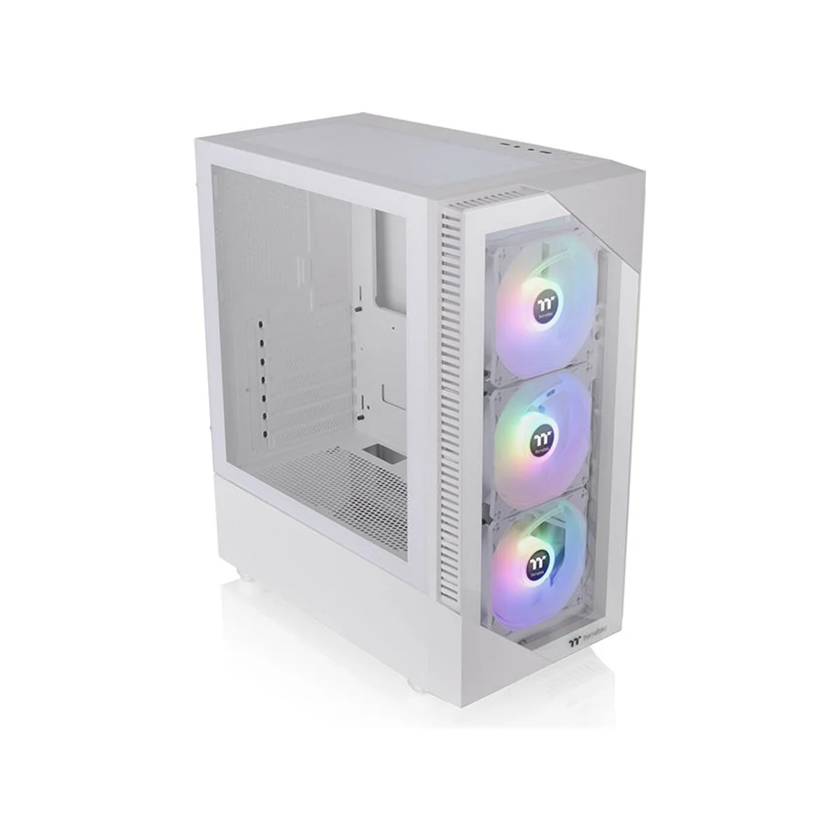 Thermaltake View 200 Tempered Glass ARGB ATX Gaming Case - White - CA-1X3-00M6WN-00