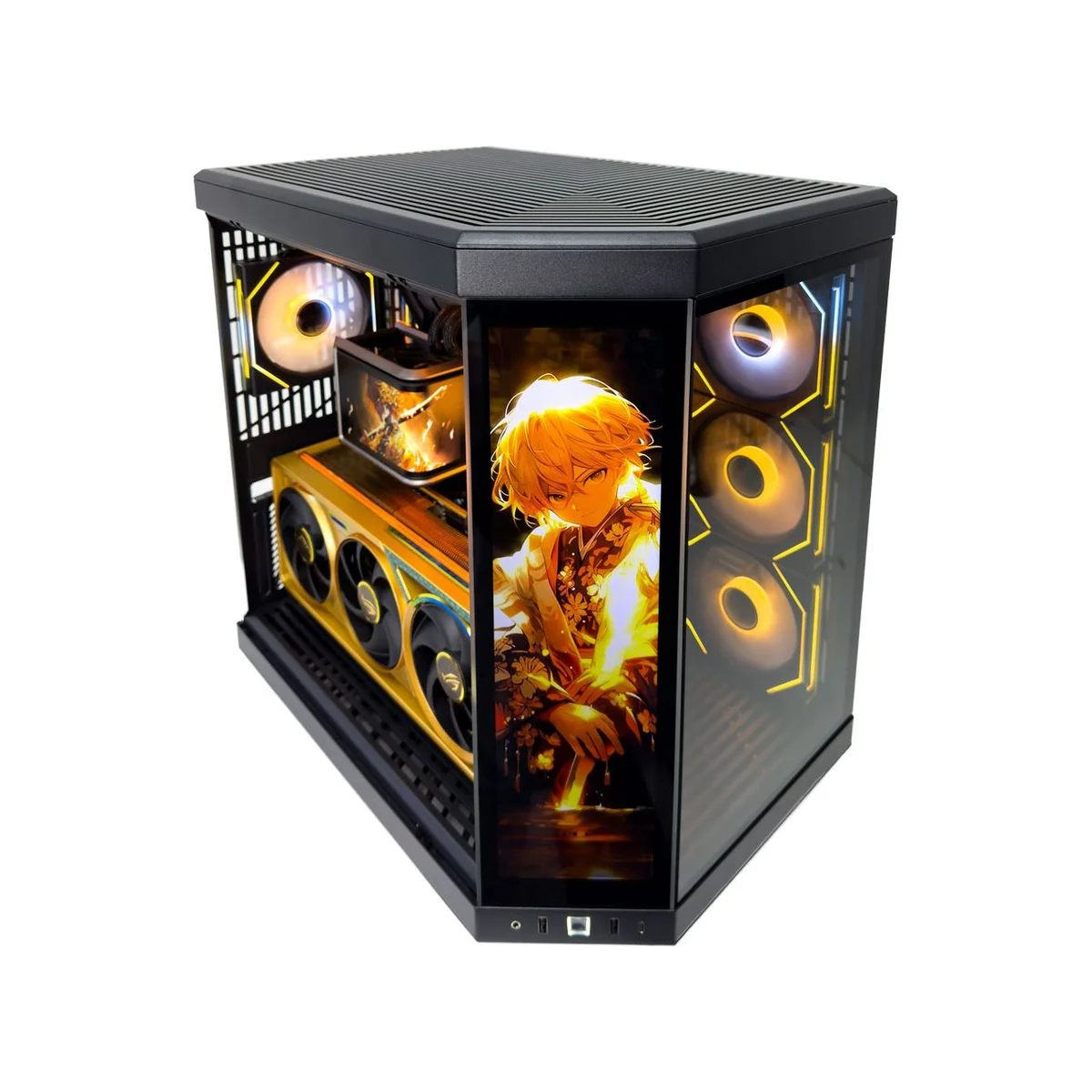 Gaming PC Golden Thunder (Ryzen 9 9950X3D, 64GB DDR5, RTX 5090 32GB) - Gaming_PC_Golden_Thunder view 2