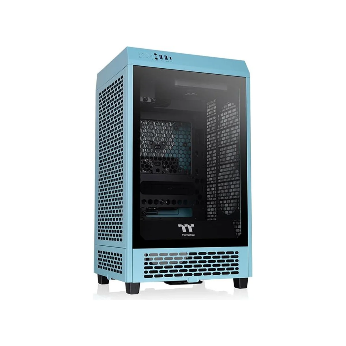 Thermaltake The Tower 200 Turquoise Mini-ITX Gaming Case - CA-1X9-00SBWN-00 view 3