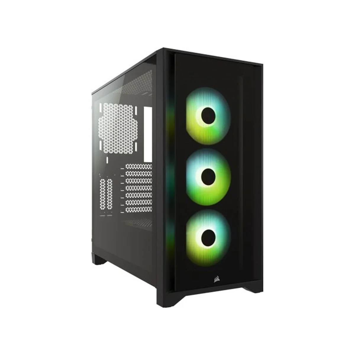 Corsair iCUE 4000X Tempered Glass RGB Mid-Tower Gaming Case - Black - CC-9011204-WW