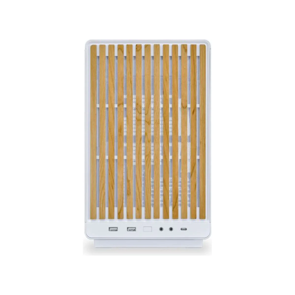 Lian Li A3 Edition Wood Edition Micro-ATX Mini-Tower Gaming Case - White - G99.A3W-WD.00 view 3