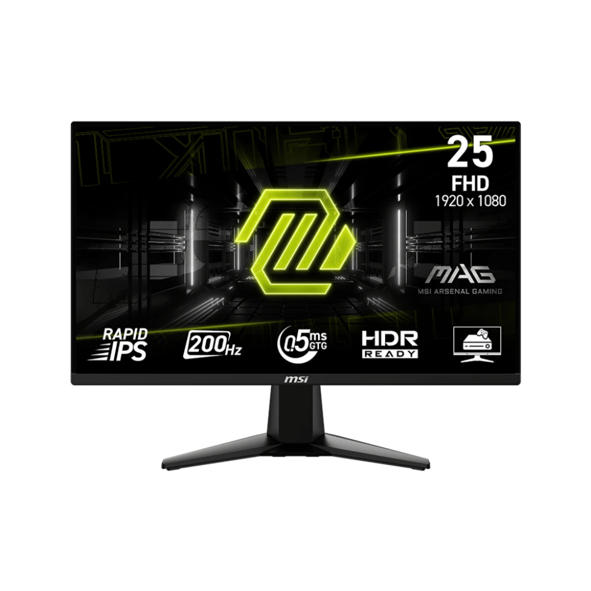 MSI MAG 255F E20 Gaming Monitor (Black, 25", FHD, 200Hz, 0.5ms Rapid IPS) - 9S6-3BC21M-051