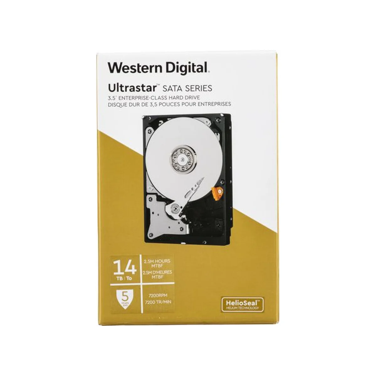 Western Digital Ultrastar 14TB 7200RPM 512MB Cache SATA III 3.5" Enterprise HDD – WDBBUR0140BNC
