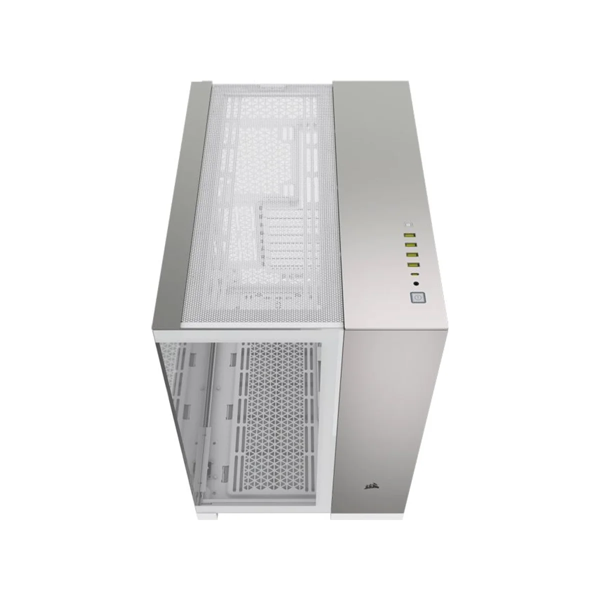 Corsair 6500X Gray Aluminum Dual-chamber Mid-Tower Gaming Case - White - CC-9011285-WW view 3