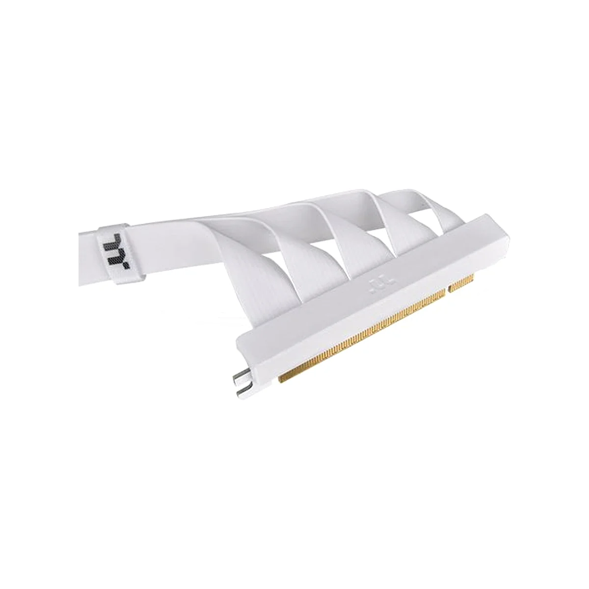 Thermaltake PCI-E 4.0 Dual 90 Degree 400mm Riser Cable - White | AC-077-CO6OTN-C1 view 3