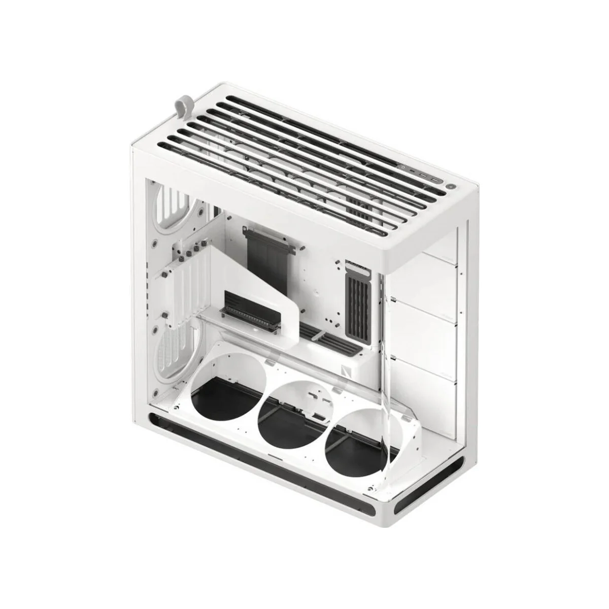 HAVN HS 420 VGPU Airflow Dual-chamber Mid-Tower Gaming Case - White - HVN-CA-HS420-07 view 3