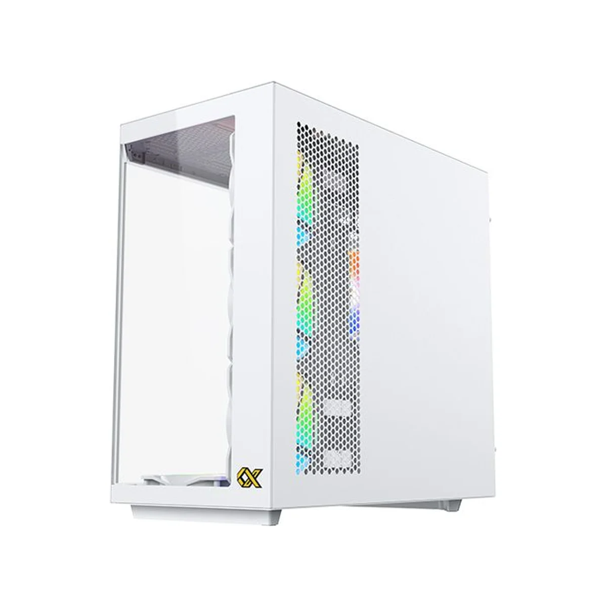 Xigmatek CUBI II Arctic Tempered Glass Mid-Tower Gaming Case - White - EN45493 view 4