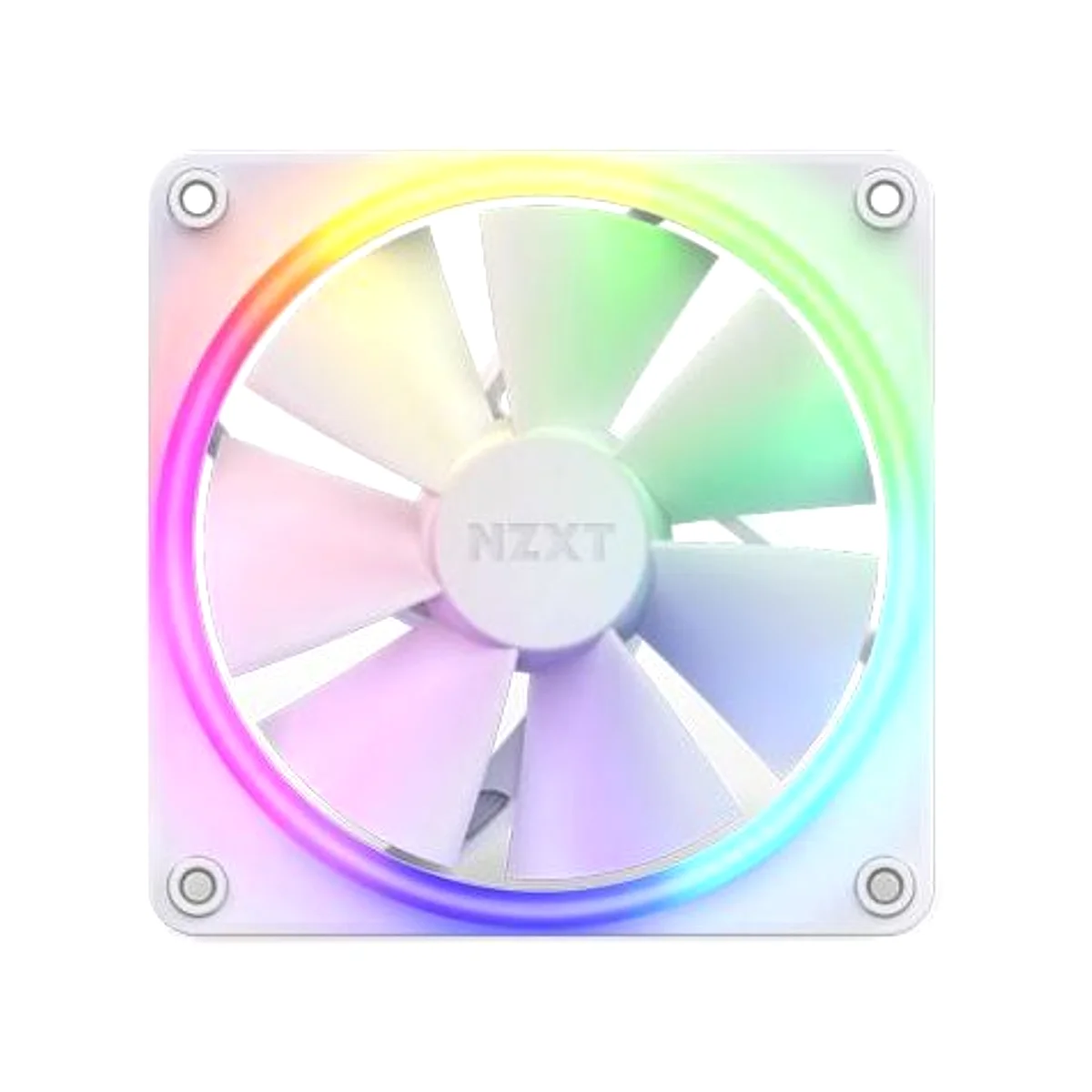 NZXT F140 RGB 140mm RGB White Single Fan - RF-R14SF-W1