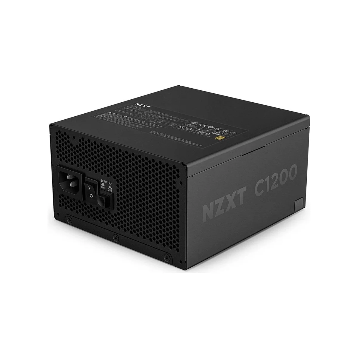 NZXT C Series 1200W 80+ Gold ATX 3.1 Power Supply - Black (C1200, 1200W, PCIe 5.1, Fully Modular) - PA-2G2BB-UK view 3