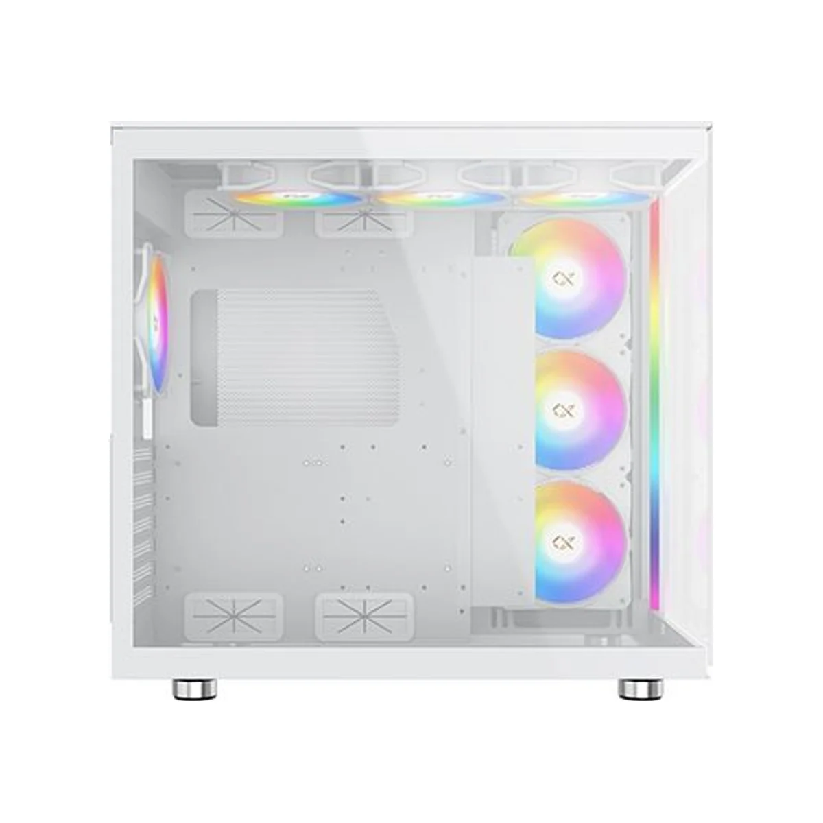 Xigmatek AQUA Ultra Air Arctic Tempered Glass ARGB ATX Gaming Case - White - EN41914 view 4