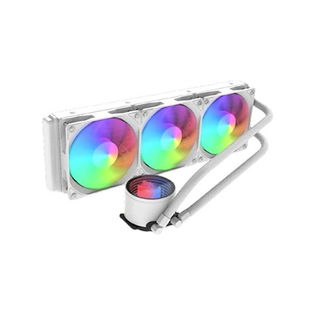 REDRAGON CCW-3013 ARGB AIO 360 CPU Liquid Cooler - White (Infinity Mirror, 2000 RPM Fans, 360mm Radiator) - CCW-3013W view 2