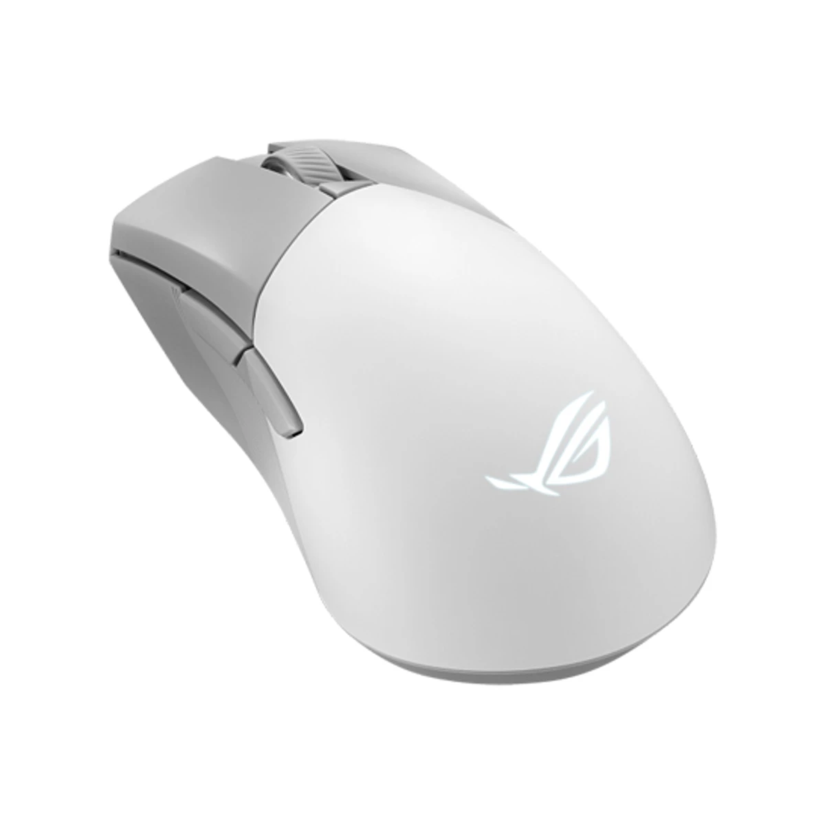Asus ROG Gladius III Wireless AimPoint Gaming Mouse - White - 36000 DPI, 650 IPS, Tri-Mode Connectivity - 90MP02Y0-BMUA10 view 3