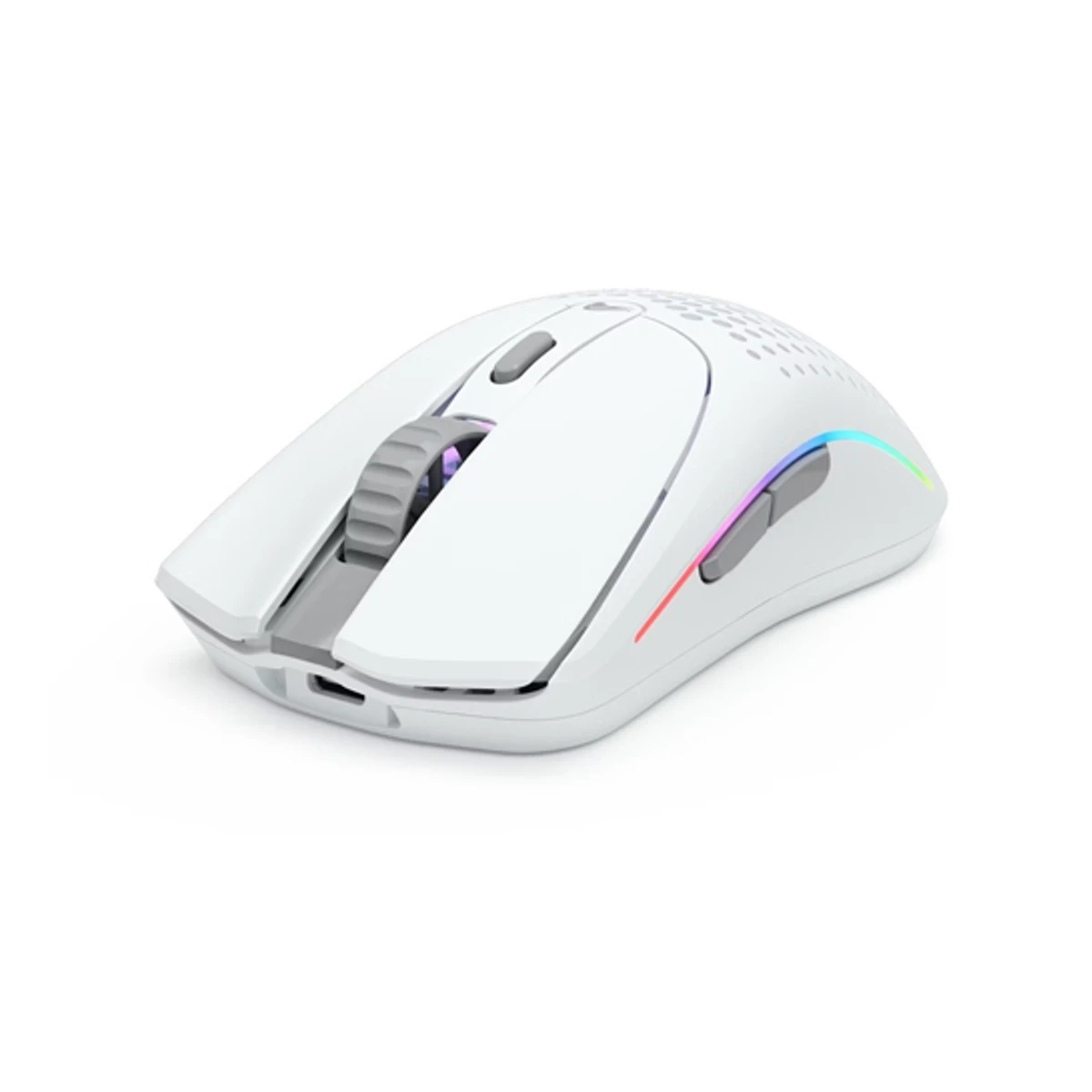 Glorious Model O 2 Wireless RGB Optical Gaming Mouse - Matte White (Lightweight, 80M Click Switches, 110hr Battery, BAMF 2.0 Sensor) - GLO-MS-OWV2-MW view 2