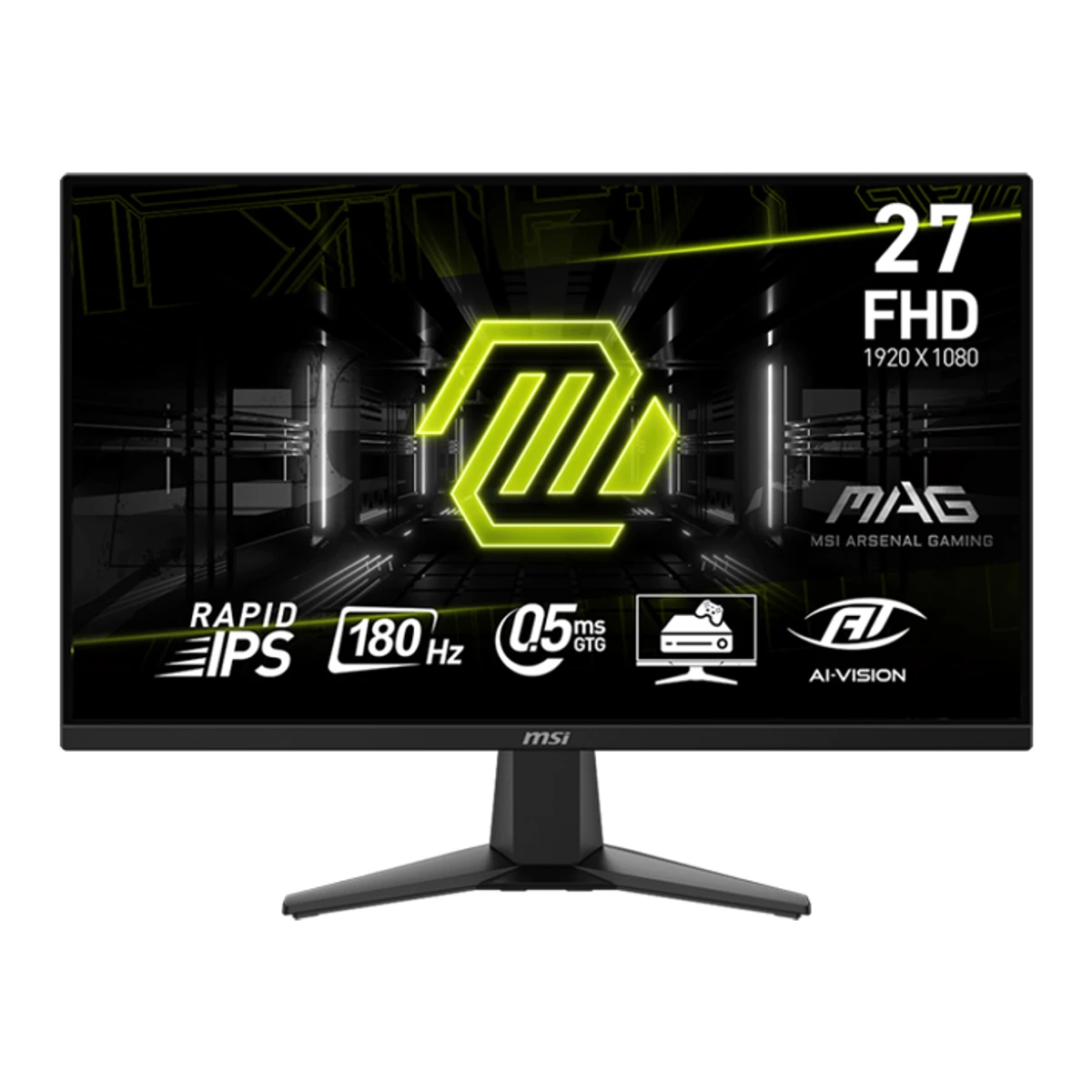MSI MAG 275F 27inch FullHD IPS 180hz 0.5ms Gaming Monitor - Black (27", FullHD, 180Hz, 0.5ms) - 9S6-3CE21M-009