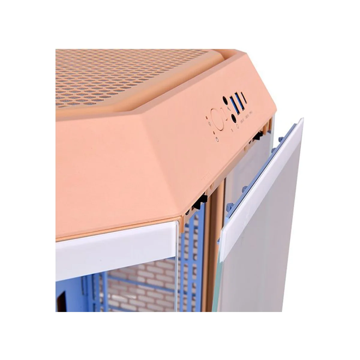 Thermaltake The Tower 300 Fuzz Tempered Glass Micro-ATX Gaming Case - CA-1Y4-00SKWN-00 view 3
