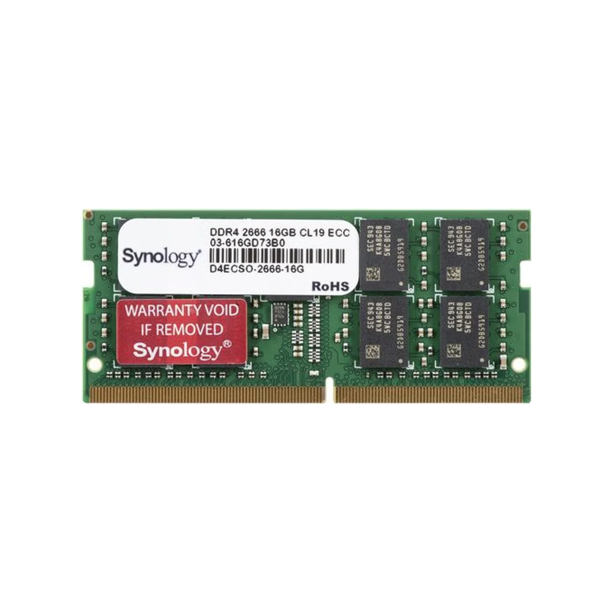 Synology 16 GB (1X16) DDR4 2666MHz RAM Memory (ECC, SO-DIMM) – D4ECSO-2666-16G view 3