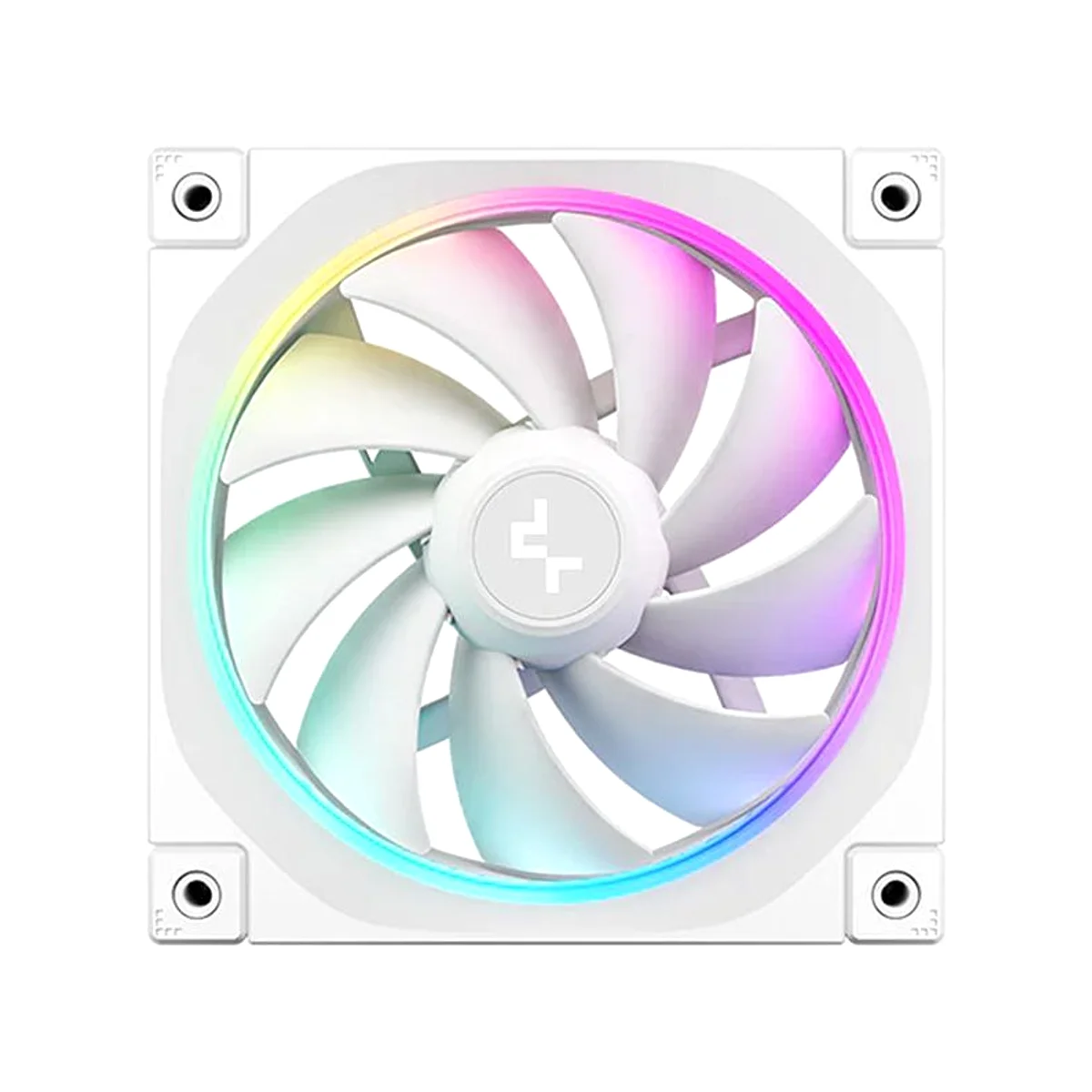 DeepCool FL12 RGB LED 120mm PWM Single Fan - White - R-FL12-WHAPN1-G view 3