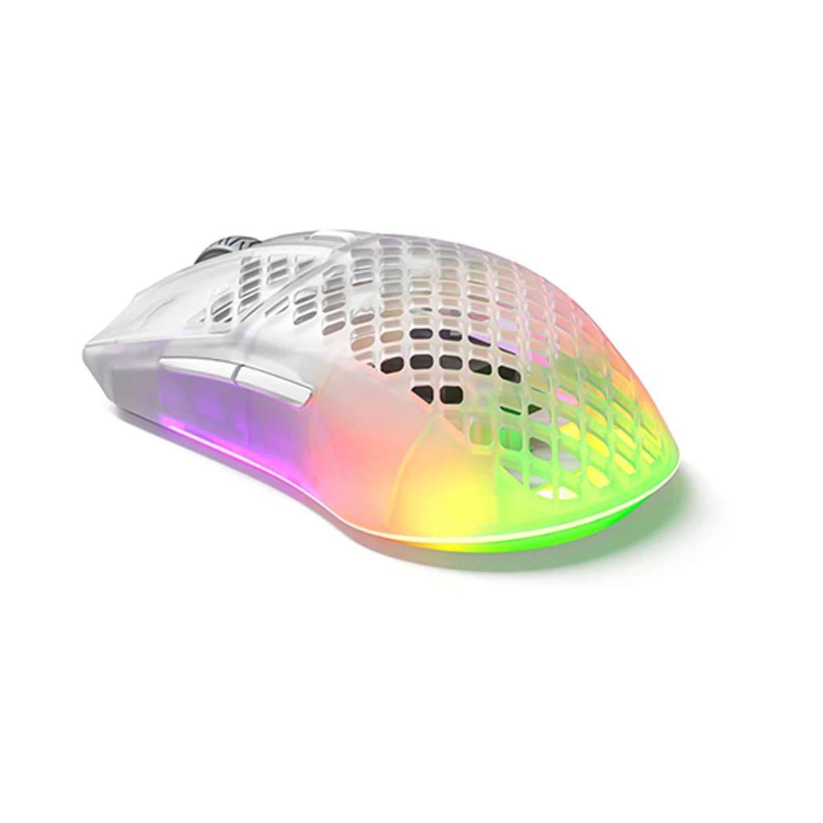 SteelSeries Aerox 3 Ghost Wireless Gaming Mouse - 18K DPI, 6 Buttons, RGB - 62610