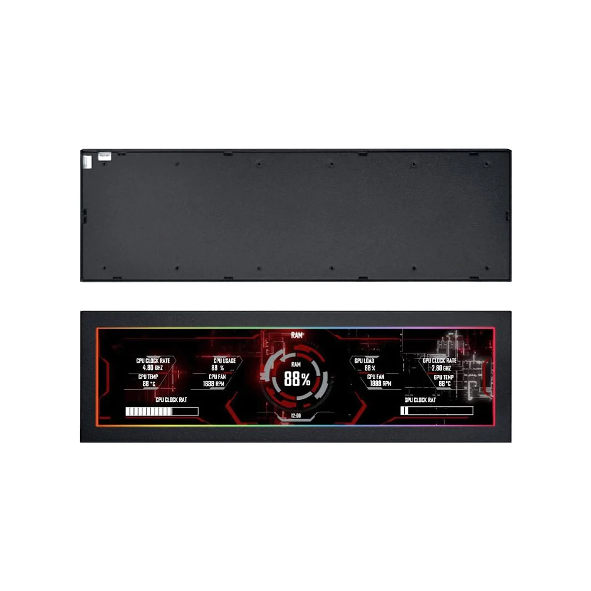 Lian Li 8.8" IPS Screen 60Hz Case Bracket Metal - Black | SM088X view 2
