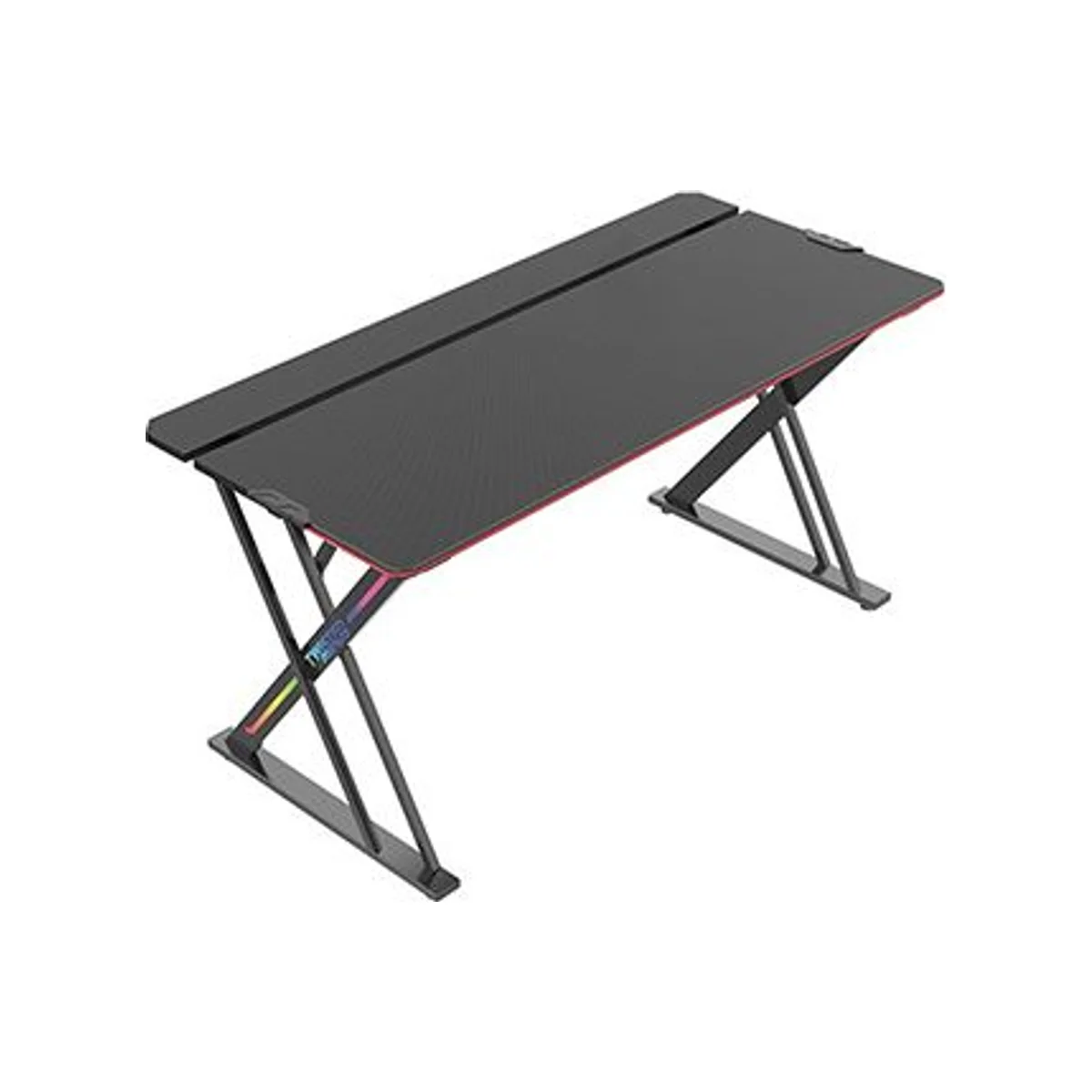 TWISTED MINDS X-Shaped Legs RGB Gaming Desk (150*68*76 cm) - Black - TM-GT04-X-RGB view 2