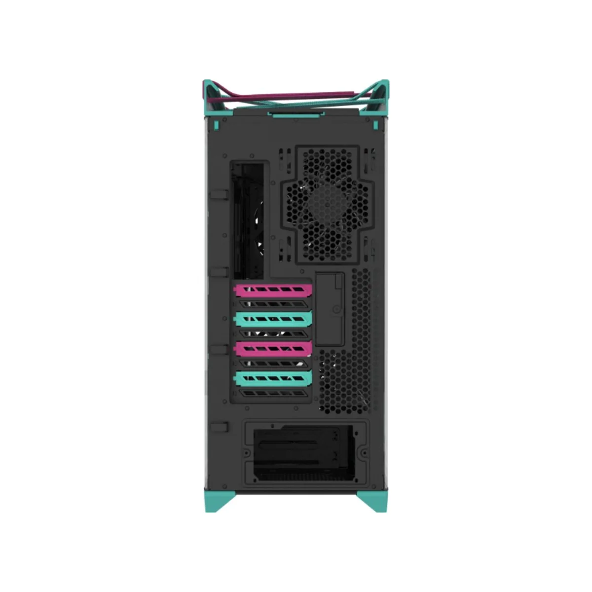 Asus ROG Strix Helios II GX601S Hatsune Miku Edition Dual Tempered Glass E-ATX Gaming Case - Blue - 90DC00W0-B39010 view 5