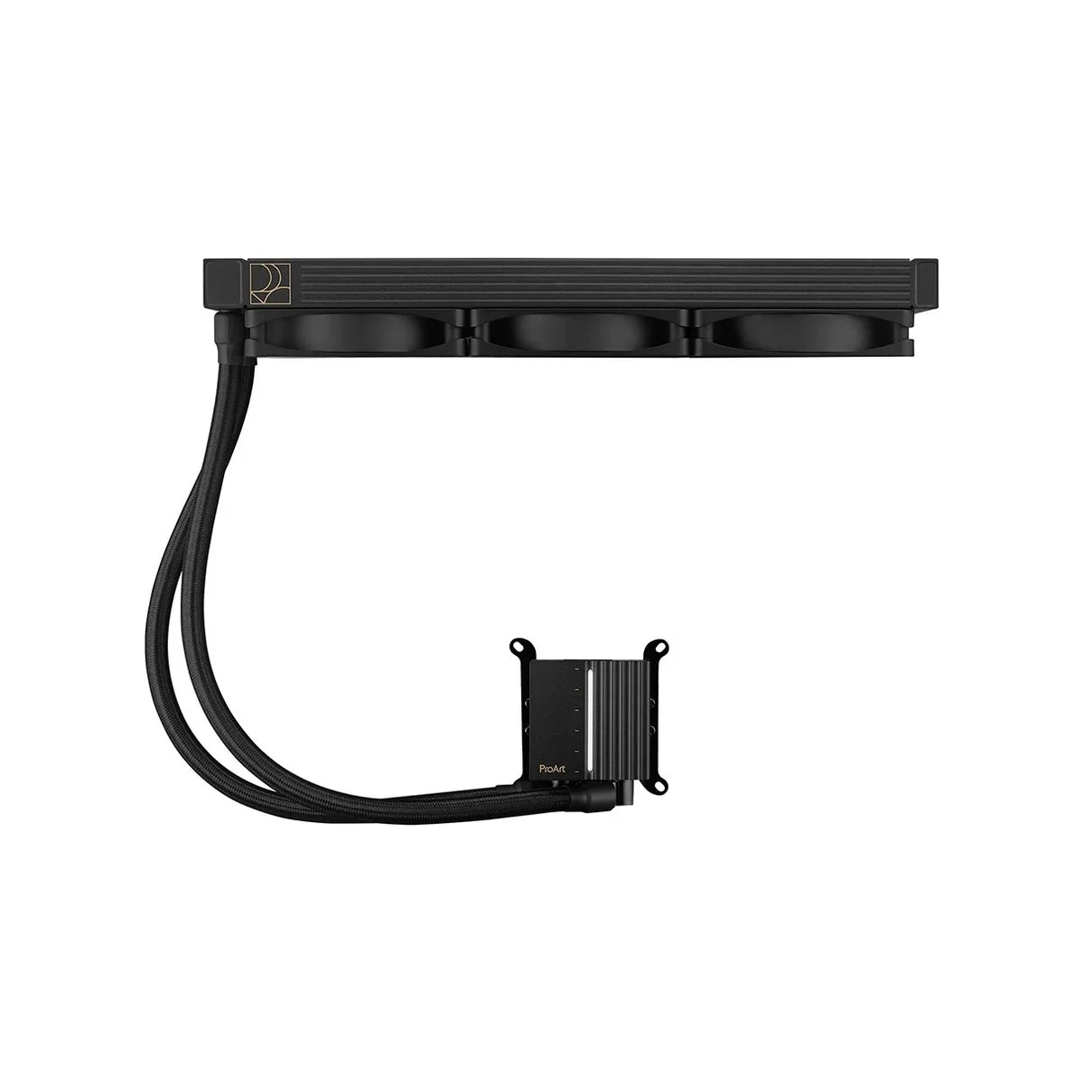 ASUS ProArt LC 360 AIO CPU Liquid Cooler - Black (360mm, ARGB Fans, Copper Base, Sleeved Tubing) - 90RC0120-M0UAY0 view 4