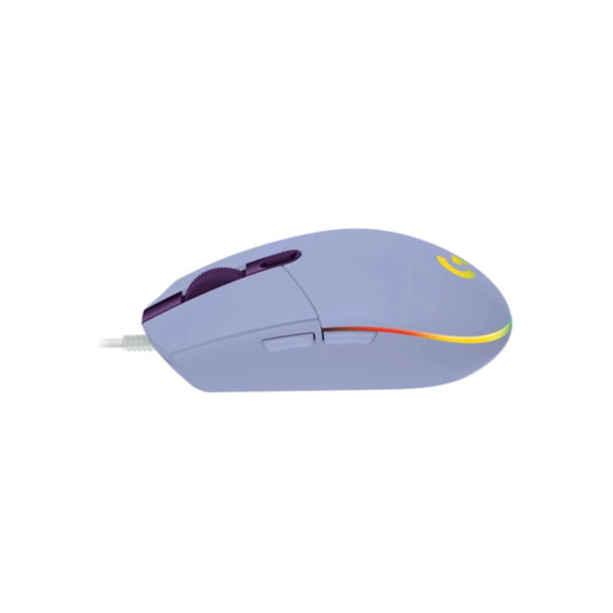 Logitech G LOGITECH G203 LightSync RGB 6 Button Gaming Mouse - Lilac - 8,000 DPI, 6 Programmable Buttons, 85g - 910-005853 view 3