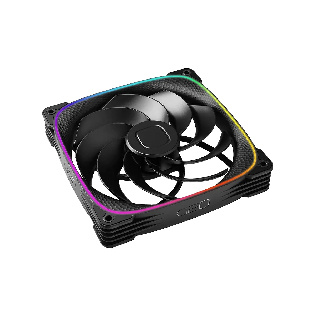 Geometric Future Squama 2503 RGB PWM 3 Pack Fan - Black - GEO-S2503B-14T view 3