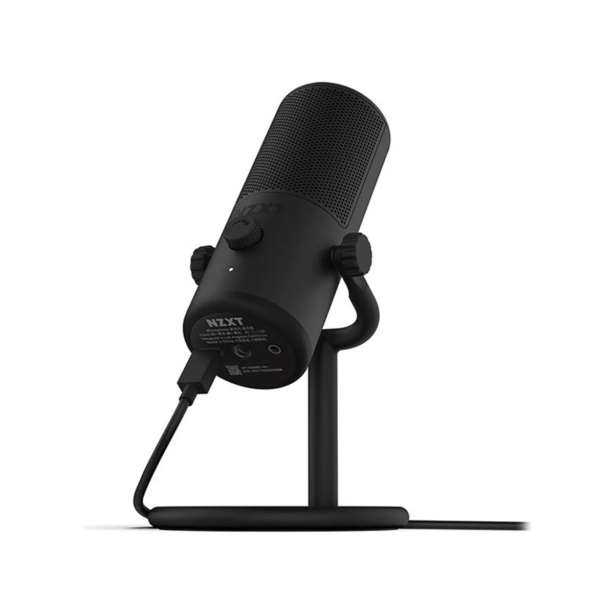 NZXT Capsule Mini Small Cardioid USB Gaming Microphone - Black - AP-WMMIC-B1 view 3