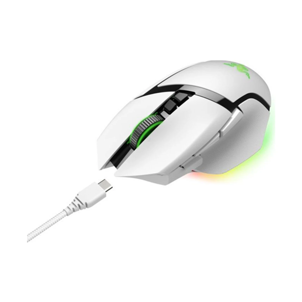 Razer Basilisk V3 Pro Wireless/Wired Gaming Mouse - White (30000 DPI, 90 Hours Battery, 11 Programmable Buttons) - RZ01-04620200-R3G1 view 5